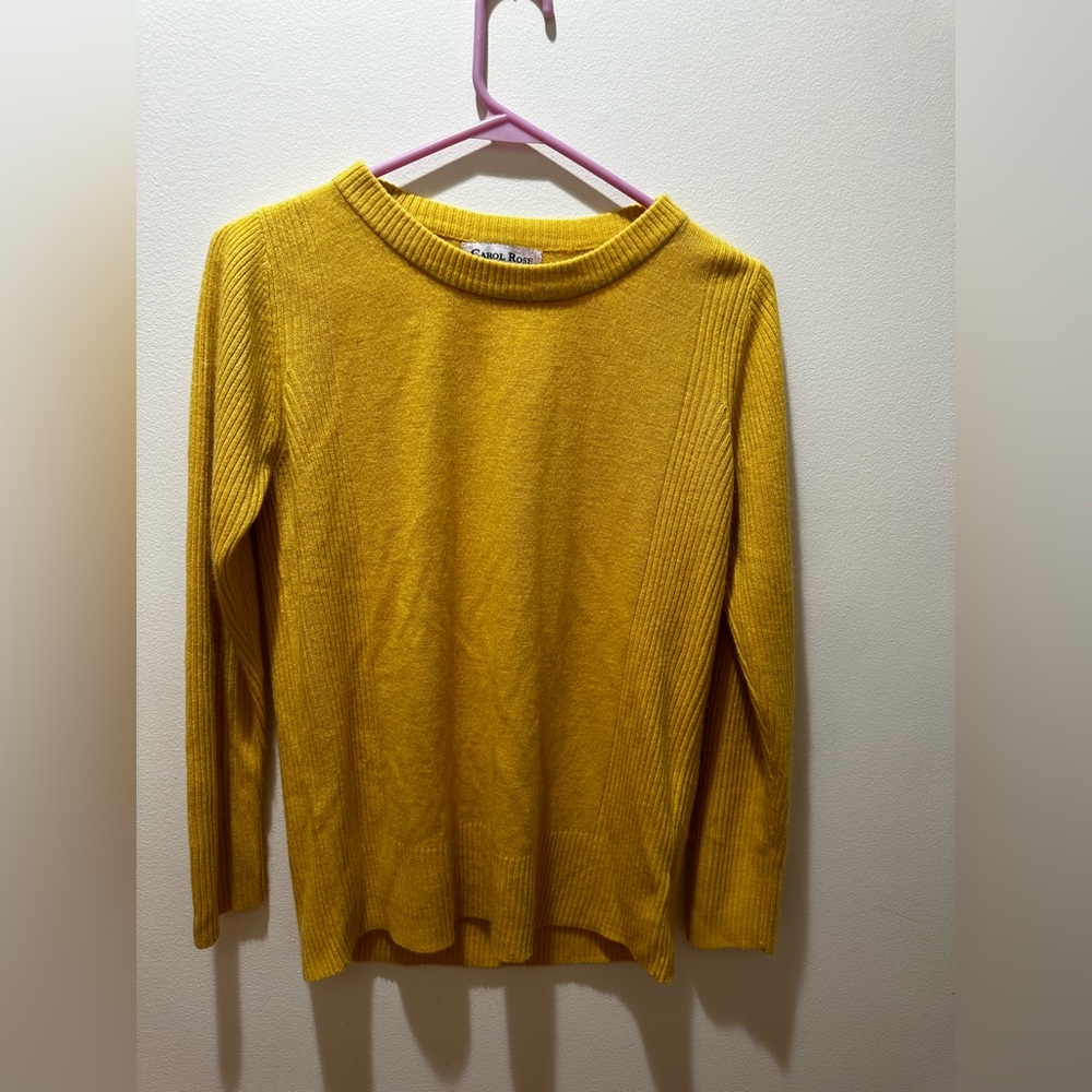 Carol Rose Yellow sweater